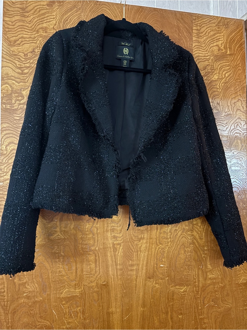 House of Harlow 1960 Black Tweed Jacket and Skort Set. Size Medium - Picture 2 of 10